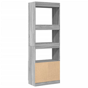 Ντουλάπι Γκρι Sonoma 63x33x180 εκ. από Επεξεργασμένο Ξύλο