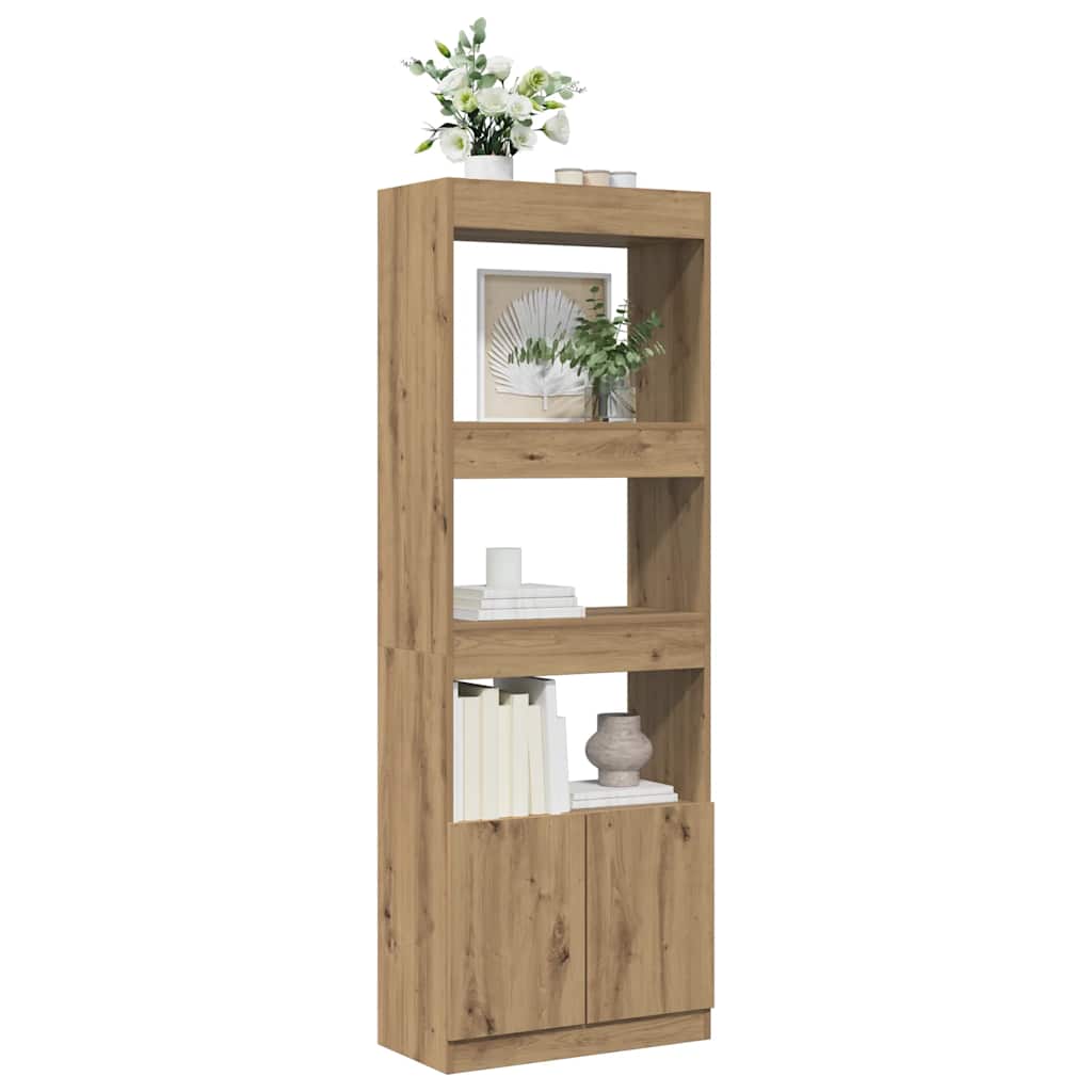 Ντουλάπι Αρτισιανή Δρυς 63x33x180 εκ. από Επεξεργασμένο Ξύλο - Pakobazaar