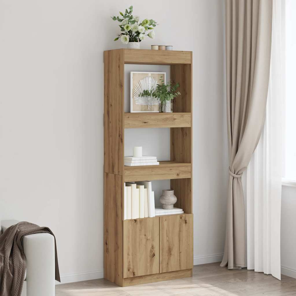 Ντουλάπι Αρτισιανή Δρυς 63x33x180 εκ. από Επεξεργασμένο Ξύλο - Pakobazaar