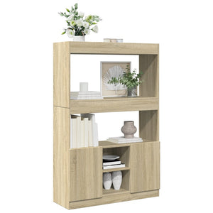 Ντουλάπι Sonoma δρυς 92x33x140 εκ. από Επεξεργασμένο Ξύλο