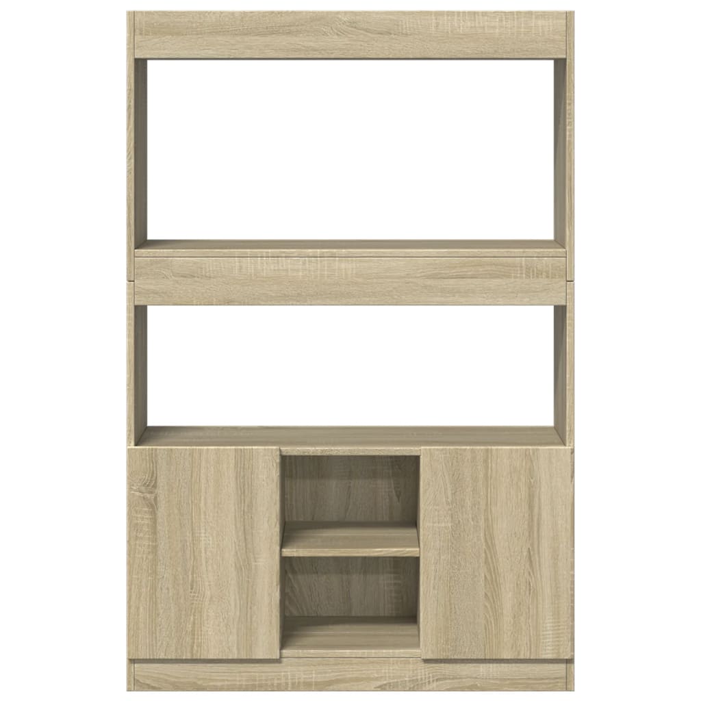 Ντουλάπι Sonoma δρυς 92x33x140 εκ. από Επεξεργασμένο Ξύλο