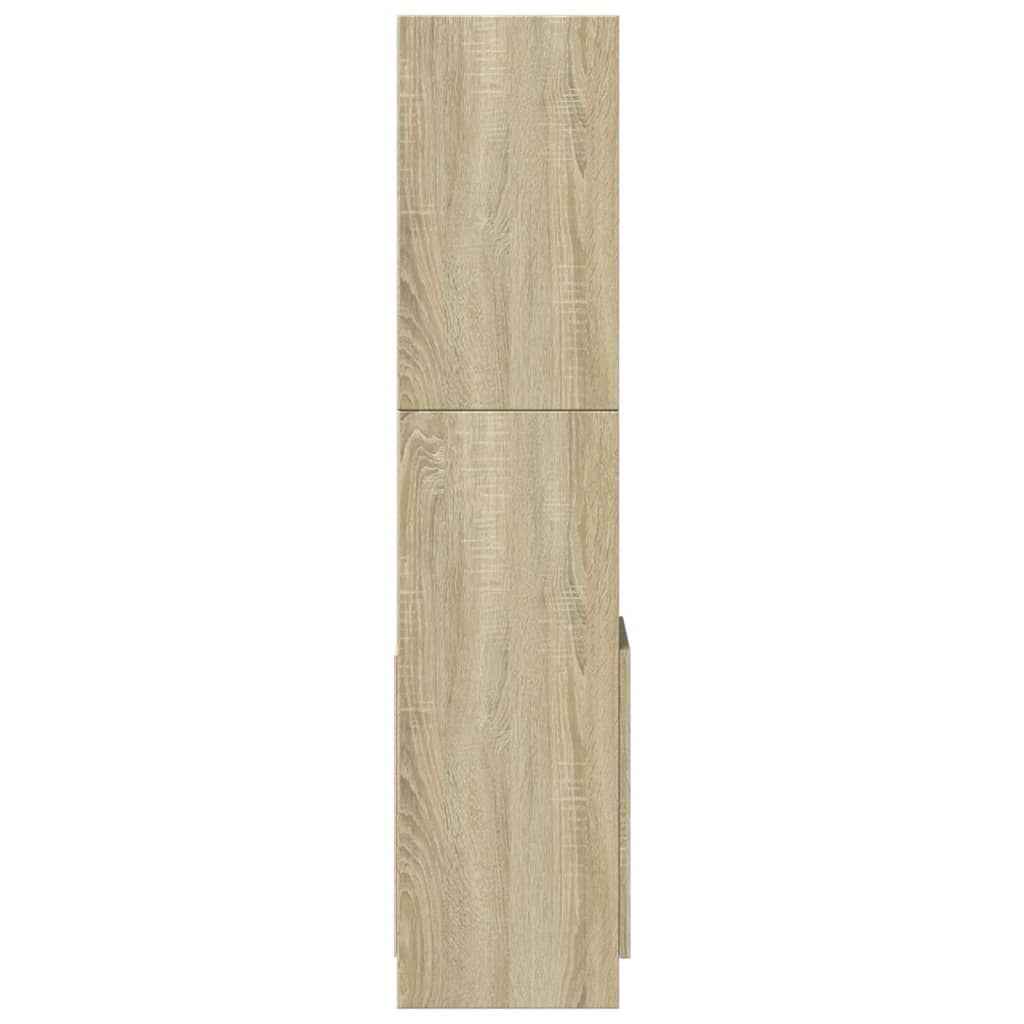Ντουλάπι Sonoma δρυς 92x33x140 εκ. από Επεξεργασμένο Ξύλο