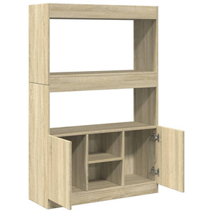Ντουλάπι Sonoma δρυς 92x33x140 εκ. από Επεξεργασμένο Ξύλο