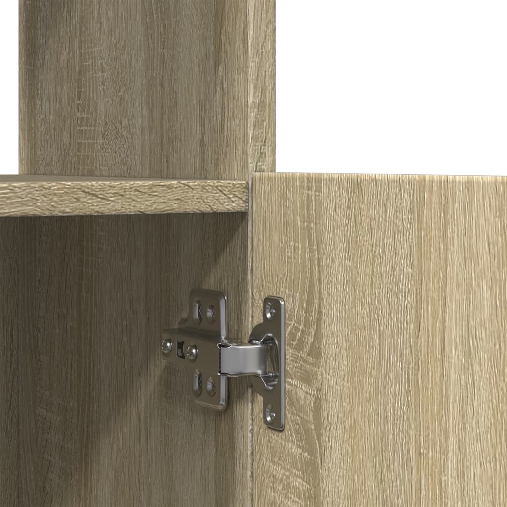 Ντουλάπι Sonoma δρυς 92x33x140 εκ. από Επεξεργασμένο Ξύλο