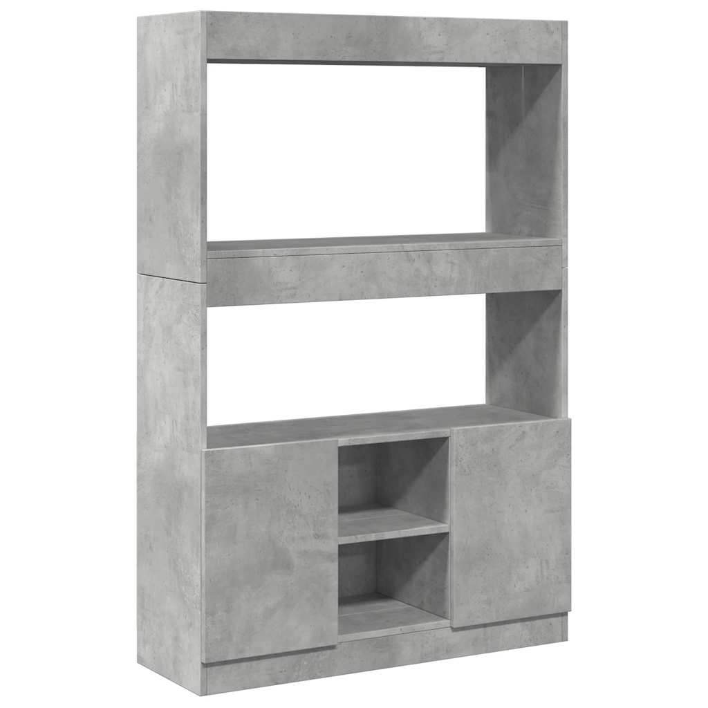 Ντουλάπι Γκρι Σκυρ. 92x33x140 εκ. από Επεξεργασμένο Ξύλο