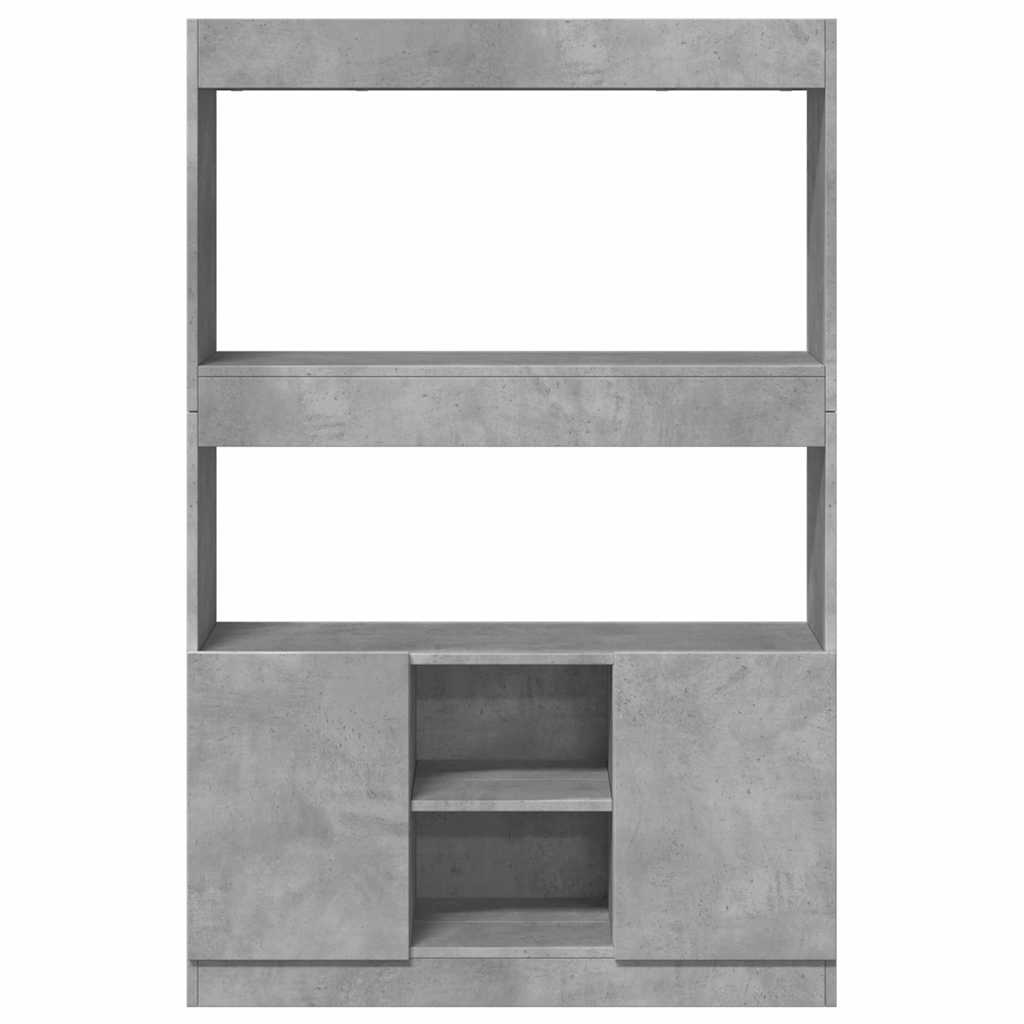 Ντουλάπι Γκρι Σκυρ. 92x33x140 εκ. από Επεξεργασμένο Ξύλο