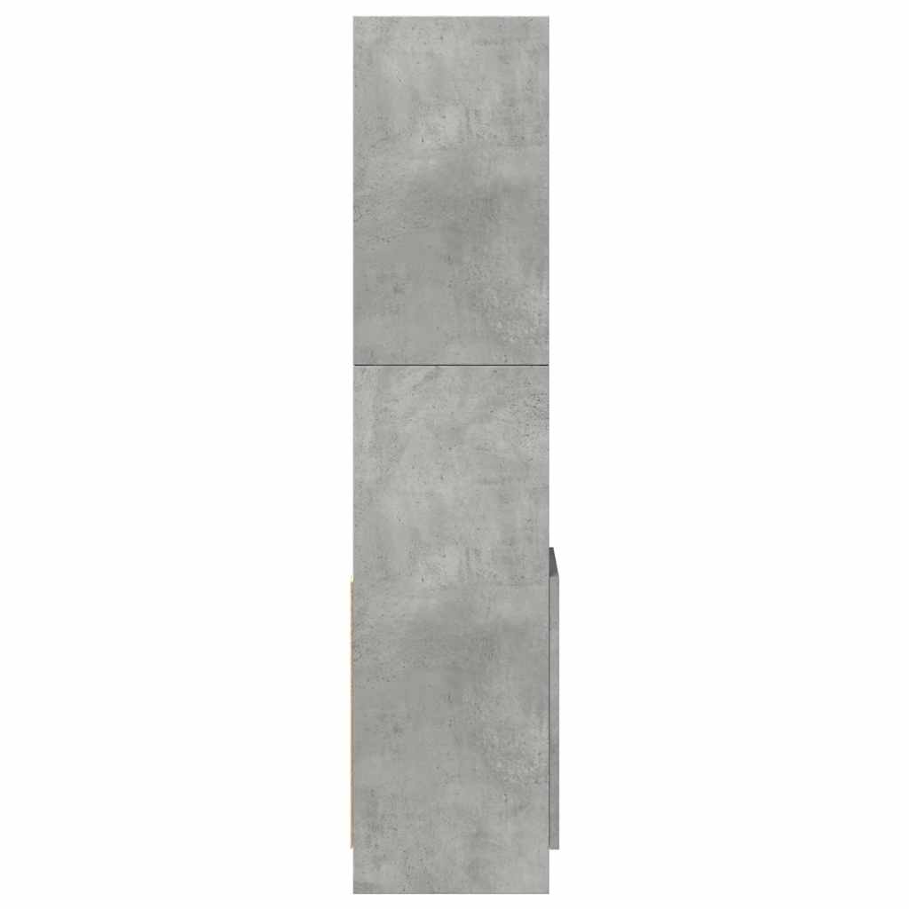 Ντουλάπι Γκρι Σκυρ. 92x33x140 εκ. από Επεξεργασμένο Ξύλο