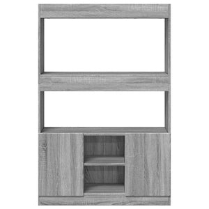 Ντουλάπι Γκρι Sonoma 92x33x140 εκ. από Επεξεργασμένο Ξύλο