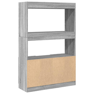 Ντουλάπι Γκρι Sonoma 92x33x140 εκ. από Επεξεργασμένο Ξύλο