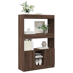 Ντουλάπι Καφέ Δρυς 92x33x140 εκ. από Επεξεργασμένο Ξύλο