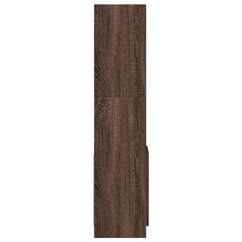 Ντουλάπι Καφέ Δρυς 92x33x140 εκ. από Επεξεργασμένο Ξύλο