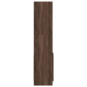 Ντουλάπι Καφέ Δρυς 92x33x140 εκ. από Επεξεργασμένο Ξύλο