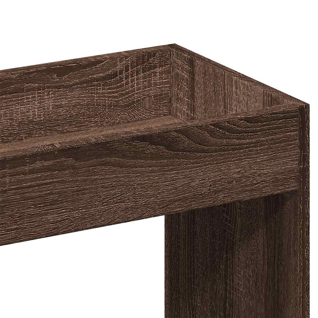 Ντουλάπι Καφέ Δρυς 92x33x140 εκ. από Επεξεργασμένο Ξύλο