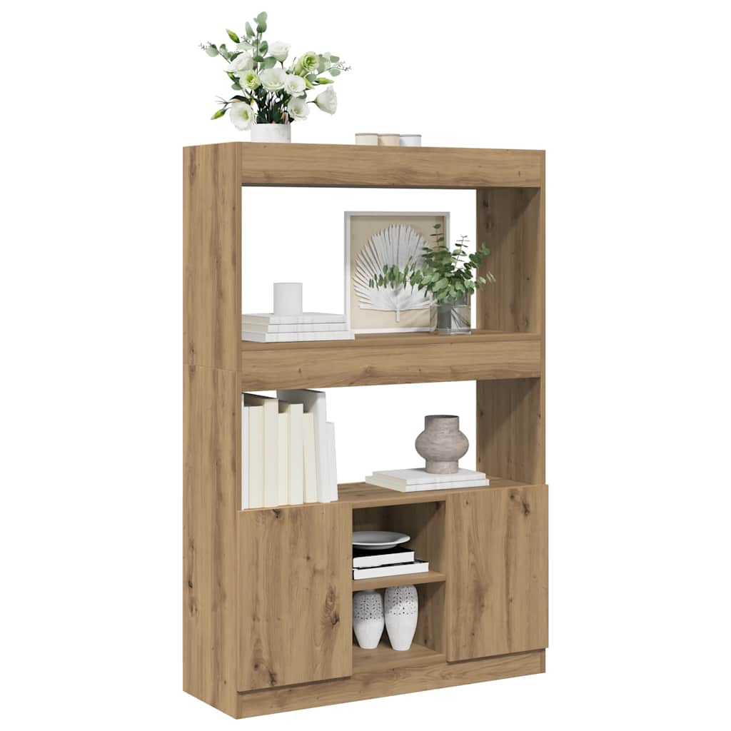 Ντουλάπι Αρτισιανή Δρυς 92x33x140 εκ. από Επεξεργασμένο Ξύλο