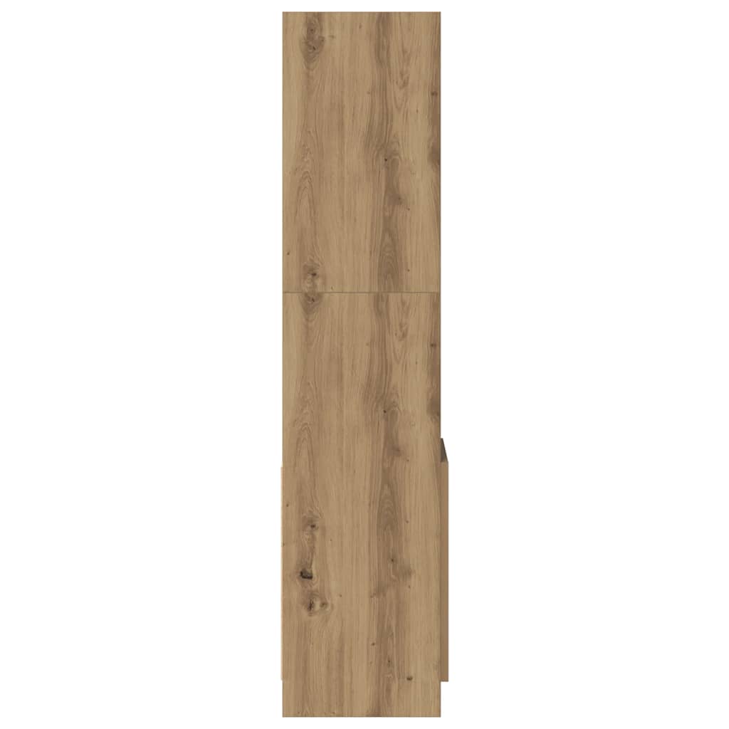 Ντουλάπι Αρτισιανή Δρυς 92x33x140 εκ. από Επεξεργασμένο Ξύλο