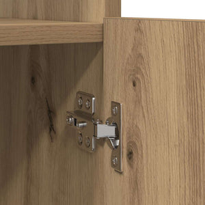 Ντουλάπι Αρτισιανή Δρυς 92x33x140 εκ. από Επεξεργασμένο Ξύλο