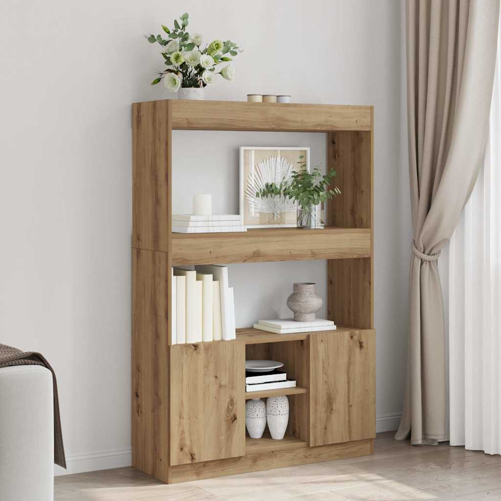 Ντουλάπι Αρτισιανή Δρυς 92x33x140 εκ. από Επεξεργασμένο Ξύλο