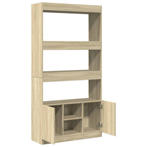 Ντουλάπι Sonoma Δρυς 92x33x180εκ. από Επεξεργασμένο Ξύλο