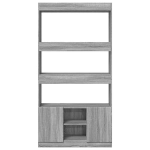 Ντουλάπι Γκρι Sonoma 92x33x180εκ. από Επεξεργασμένο Ξύλο