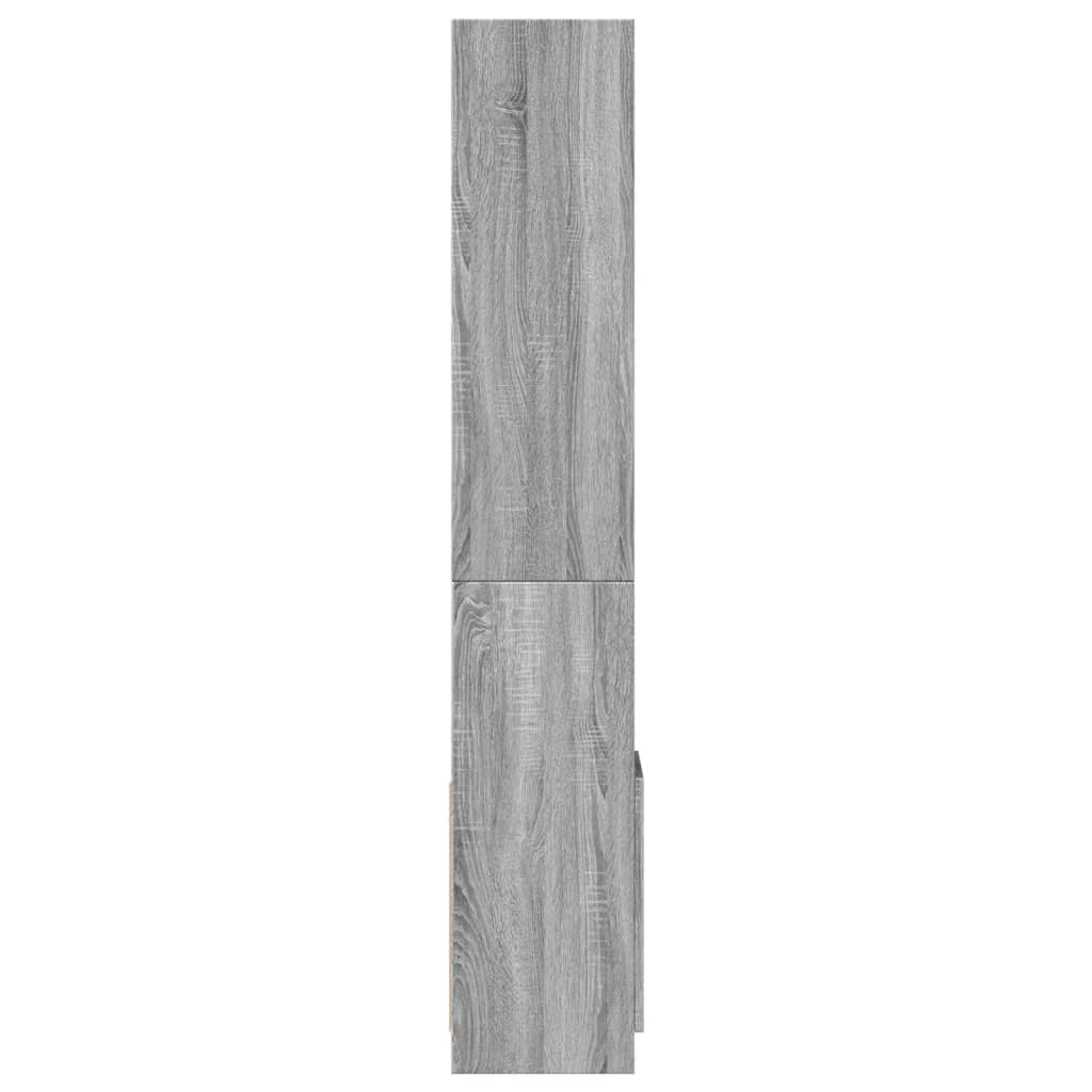 Ντουλάπι Γκρι Sonoma 92x33x180εκ. από Επεξεργασμένο Ξύλο