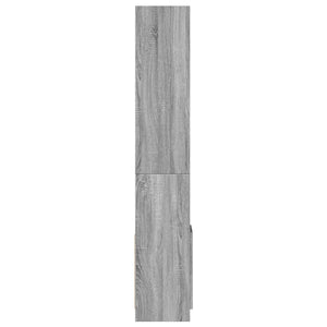 Ντουλάπι Γκρι Sonoma 92x33x180εκ. από Επεξεργασμένο Ξύλο