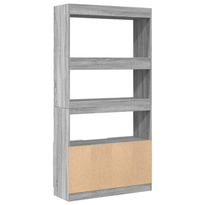 Ντουλάπι Γκρι Sonoma 92x33x180εκ. από Επεξεργασμένο Ξύλο
