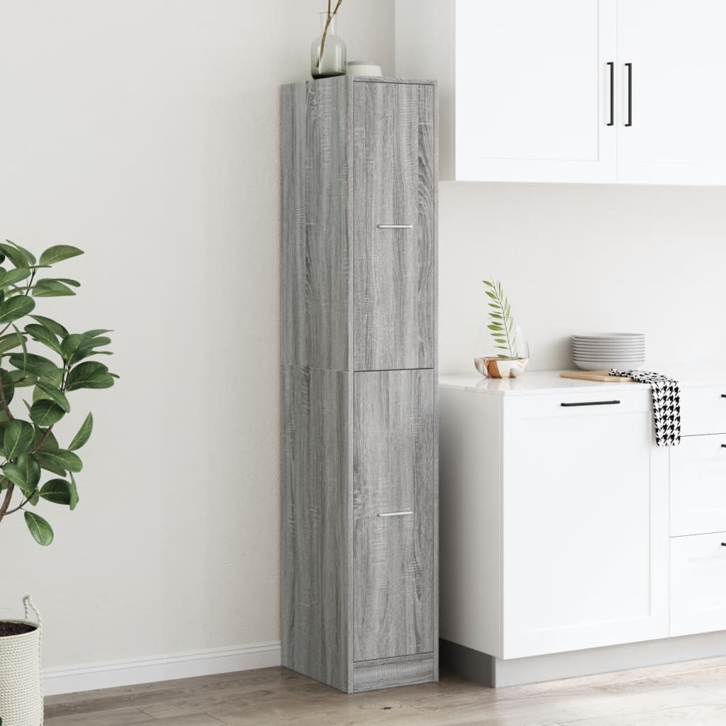 Συρταριέρα Γενικής Χρήσης Γκρι Sonoma 30x41x174,5 εκ.Επεξ. Ξύλο