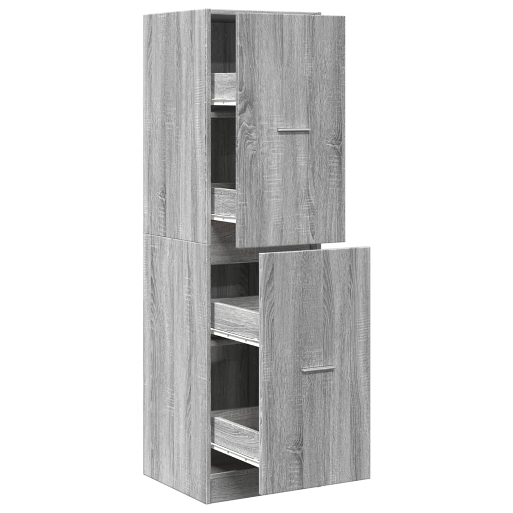 Συρταριέρα Γενικής Χρήσης Γκρι Sonoma 40x41x144,5 εκ.Επεξ. Ξύλο