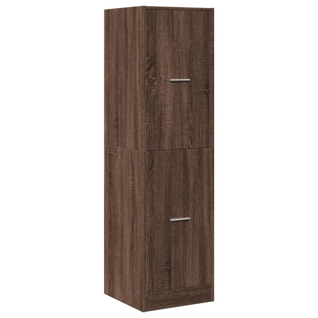 Συρταριέρα Γενικής Χρήσης Καφέ Δρυς 40x41x144,5 εκ. Επεξ. Ξύλο