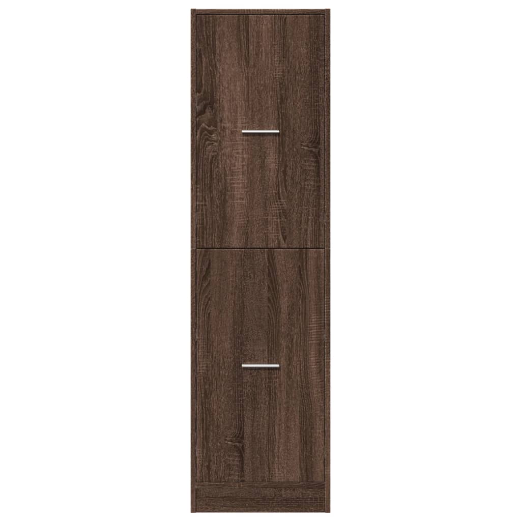 Συρταριέρα Γενικής Χρήσης Καφέ Δρυς 40x41x144,5 εκ. Επεξ. Ξύλο