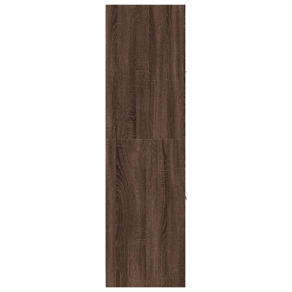Συρταριέρα Γενικής Χρήσης Καφέ Δρυς 40x41x144,5 εκ. Επεξ. Ξύλο
