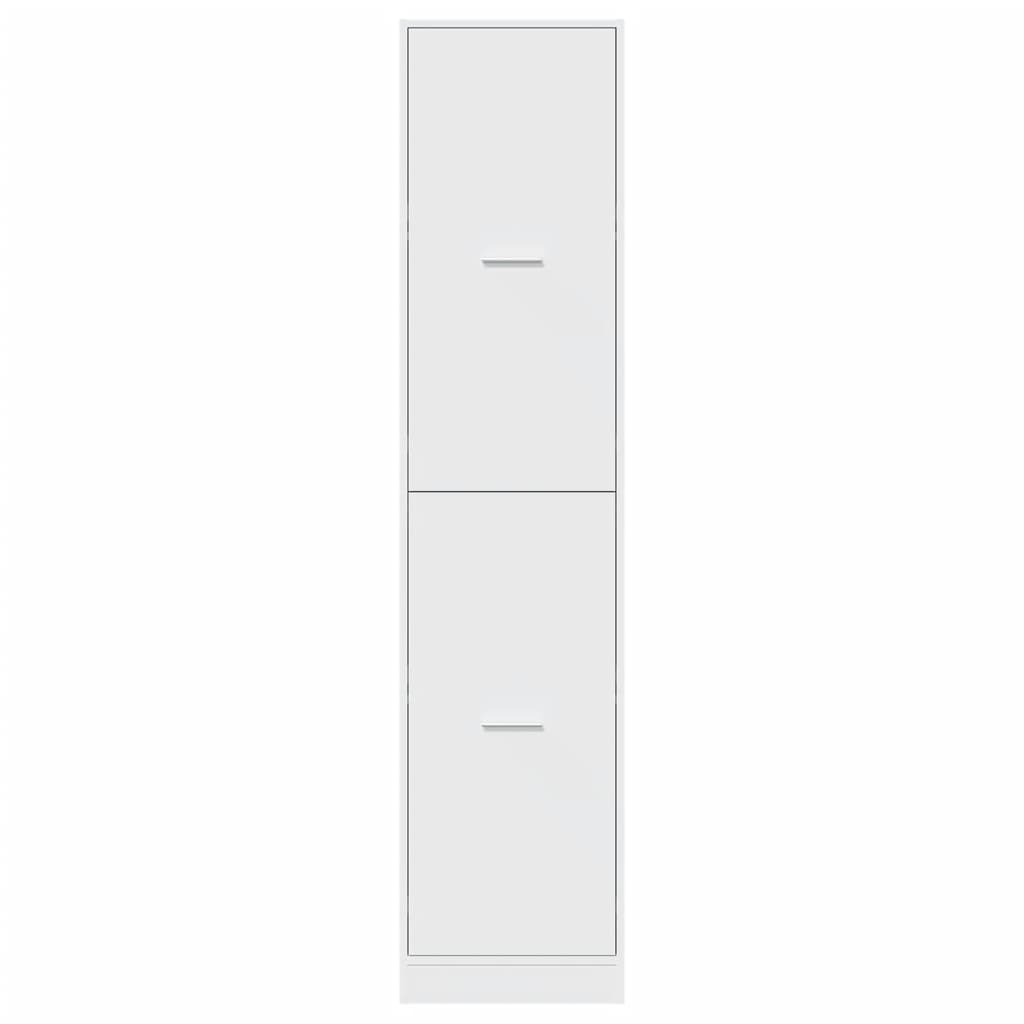 Συρταριέρα Γενικής Χρήσης Λευκή 40x41x174,5 εκ. Επεξ. Ξύλο