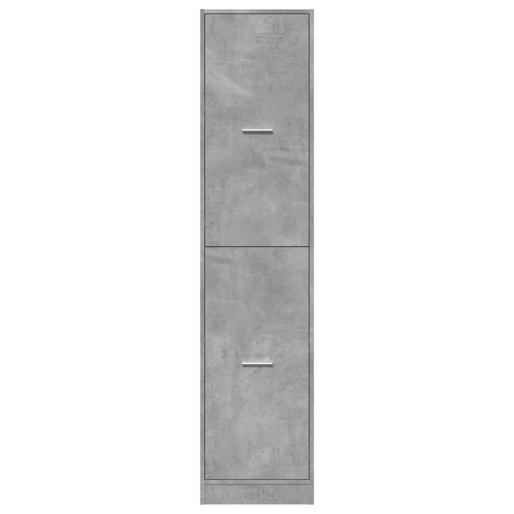Συρταριέρα Γενικής Χρήσης Γκρι Σκυρ. 40x41x174,5 εκ. Επεξ. Ξύλο