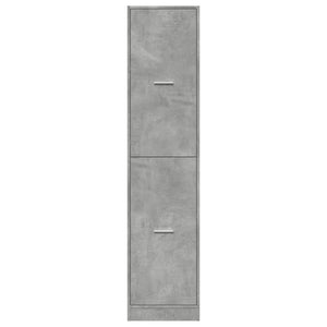 Συρταριέρα Γενικής Χρήσης Γκρι Σκυρ. 40x41x174,5 εκ. Επεξ. Ξύλο