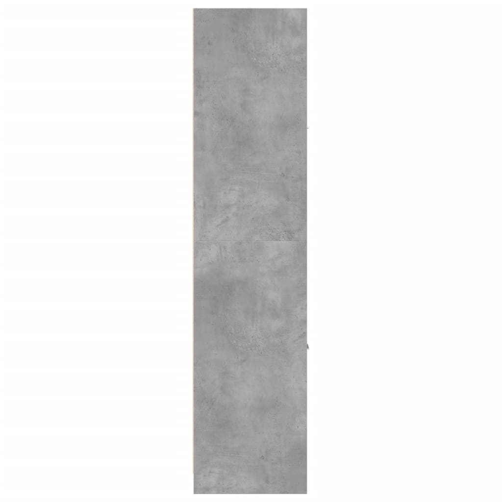 Συρταριέρα Γενικής Χρήσης Γκρι Σκυρ. 40x41x174,5 εκ. Επεξ. Ξύλο