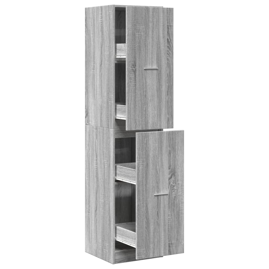 Συρταριέρα Γενικής Χρήσης Γκρι Sonoma 40x41x174,5 εκ.Επεξ. Ξύλο
