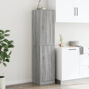 Συρταριέρα Γενικής Χρήσης Γκρι Sonoma 40x41x174,5 εκ.Επεξ. Ξύλο