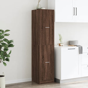 Συρταριέρα Γενικής Χρήσης Καφέ Δρυς 40x41x174,5 εκ. Επεξ. Ξύλο