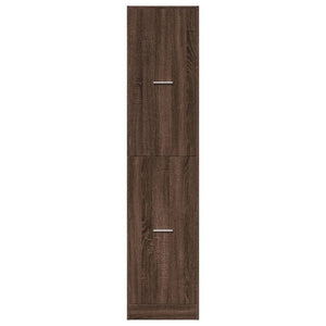 Συρταριέρα Γενικής Χρήσης Καφέ Δρυς 40x41x174,5 εκ. Επεξ. Ξύλο