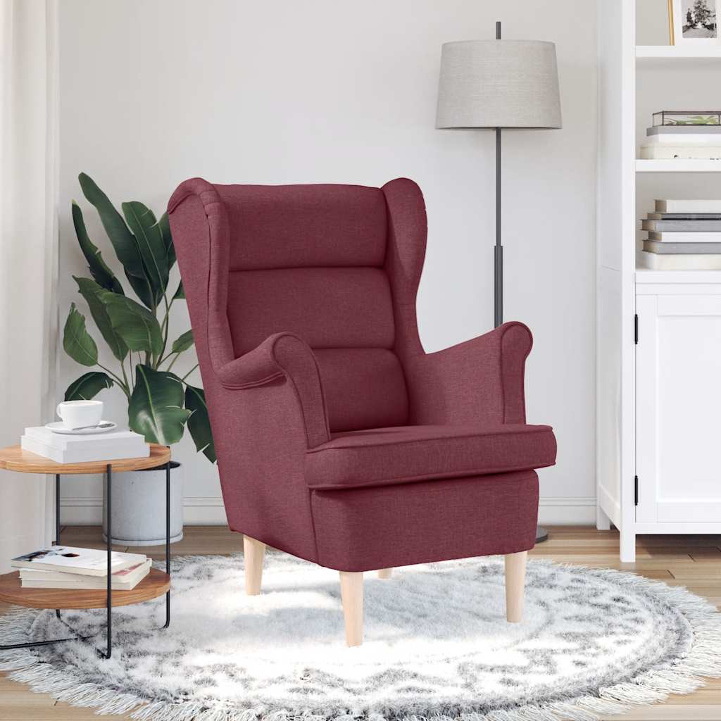 πολυθρόνα Wine Red 74x84x100 cm Ύφασμα