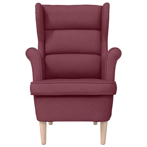 πολυθρόνα Wine Red 74x84x100 cm Ύφασμα