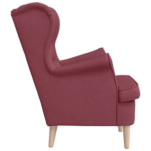 πολυθρόνα Wine Red 74x84x100 cm Ύφασμα