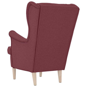πολυθρόνα Wine Red 74x84x100 cm Ύφασμα