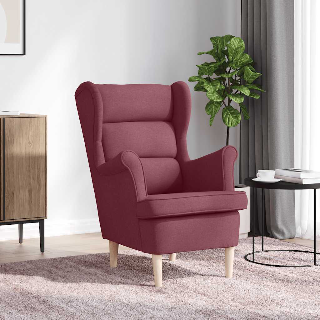 πολυθρόνα Wine Red 74x84x100 cm Ύφασμα