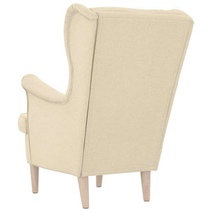 πολυθρόνα Cream 74x84x100 cm Ύφασμα - Pakobazaar