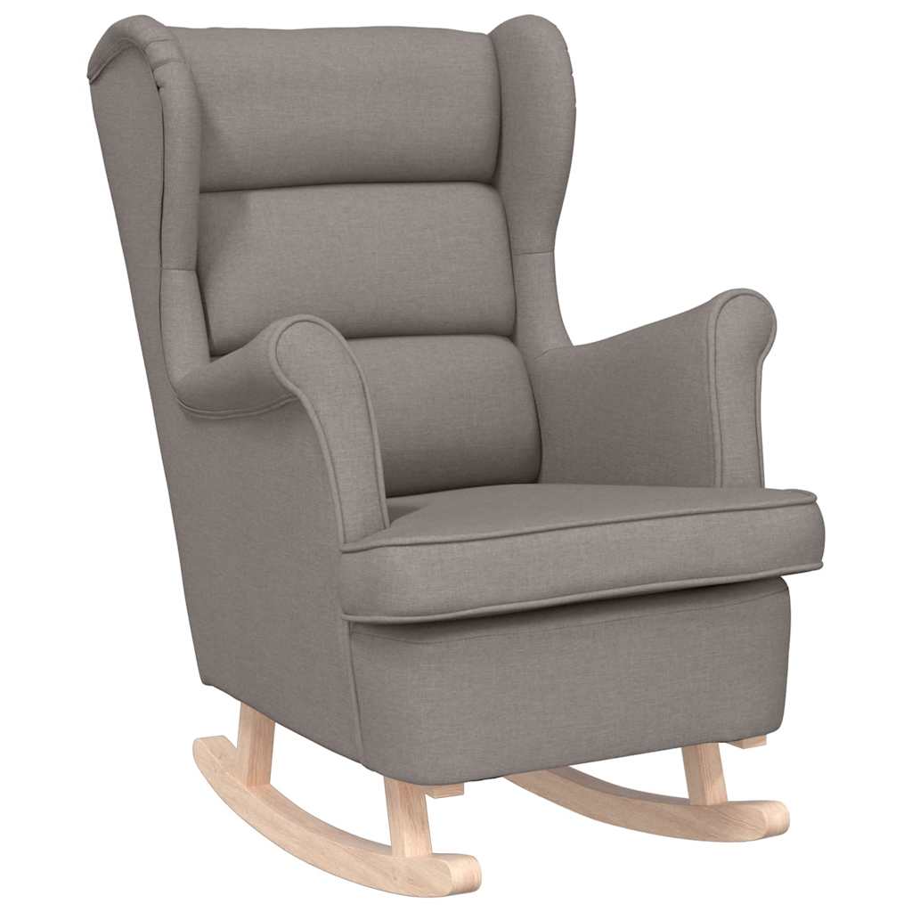Κουνιστή καρέκλα Taupe 74x90x102 cm Ύφασμα