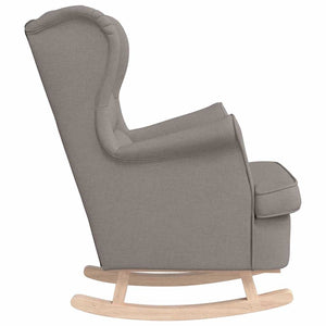 Κουνιστή καρέκλα Taupe 74x90x102 cm Ύφασμα