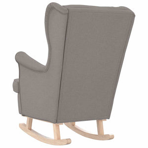 Κουνιστή καρέκλα Taupe 74x90x102 cm Ύφασμα