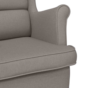 Κουνιστή καρέκλα Taupe 74x90x102 cm Ύφασμα