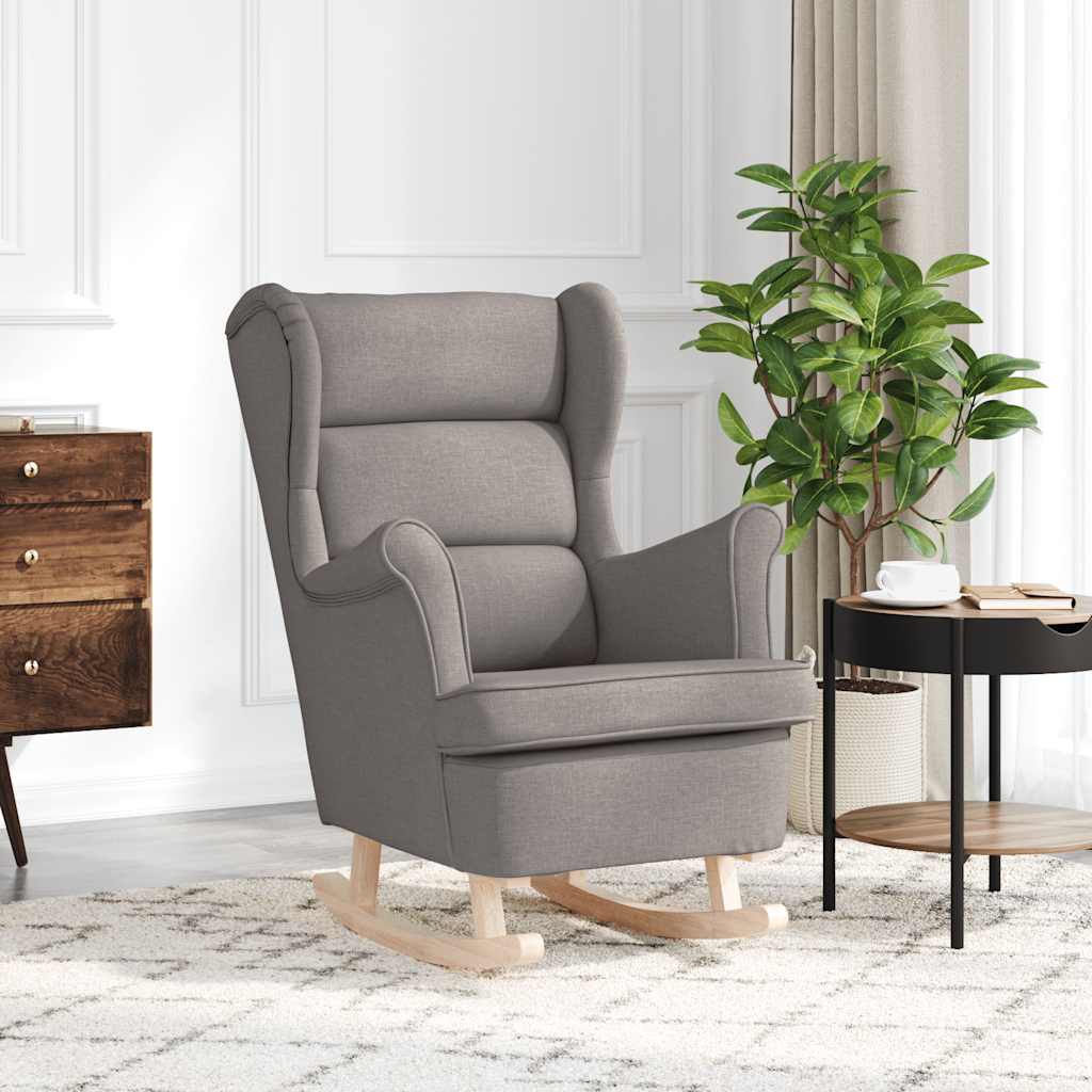 Κουνιστή καρέκλα Taupe 74x90x102 cm Ύφασμα